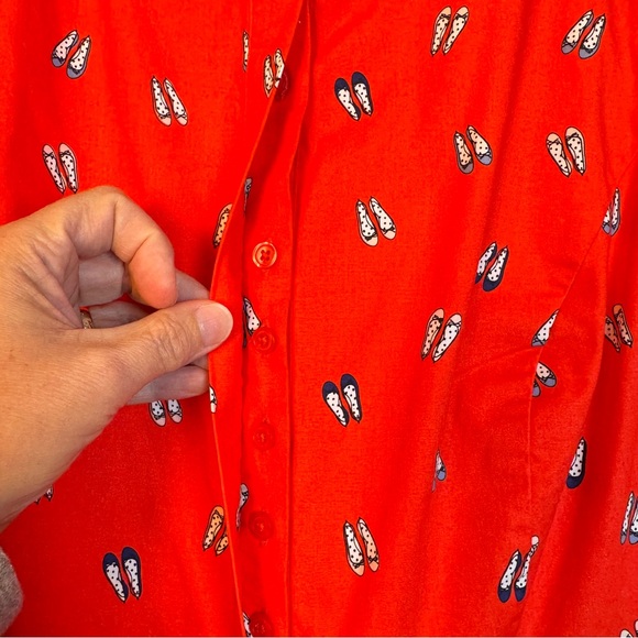 Boden Rosehip Ballet Slippers Leila Shirt Dress - Size 10 Sleeveless Red - Picture 10 of 15